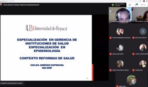 CLASE INTERNACIONAL CON LOS ESTUDIANTES DE LA ESPECIALIDAD DEL PROGRAMA DE ESPECIALIZACIÓN EN EPIDEMIOLOGÍA DEL POSTGRADO DE LA UNIVERSIDAD DE BOYACÁ DE COLOMBIA